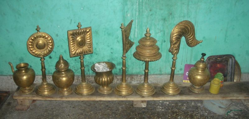 Auspicious symbols in a Digambara temple