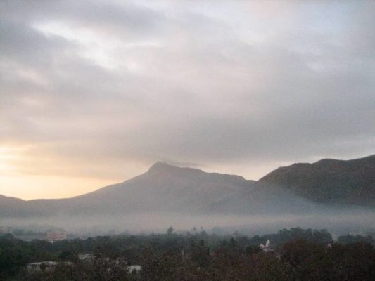 Mount Girnar in the mist