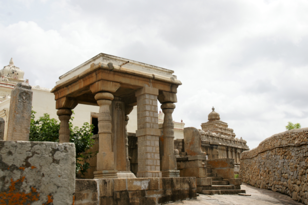 Pavilion and inscribed pillar