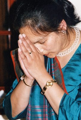 Woman praying