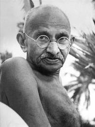 One of the leaders of the movement for Indian independence, Mohandas Gandhi is renowned for his greatly influential non-violent political activism. Pictured in 1944, Gandhi is often known as Māhatama – 'Great Soul' – and still inspires great respect