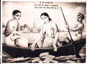 The 17th-century writer Banārasīdās casts his poem 'Navarasa' on the waters of the river Gomati after he rediscovers the Jain beliefs of his family. Banārasīdās later became regarded as the leader of the Adhyātma lay movement of northern India