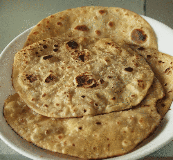 The chapatti is a type of soft flatbread commonly eaten in northern parts of the Indian subcontinent and beyond. As chapattis are vegetarian, they may be eaten by Jain mendicants and lay people as part of a meal.